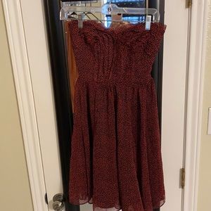 Brand is MM Couture by Miss Me, strapless dress